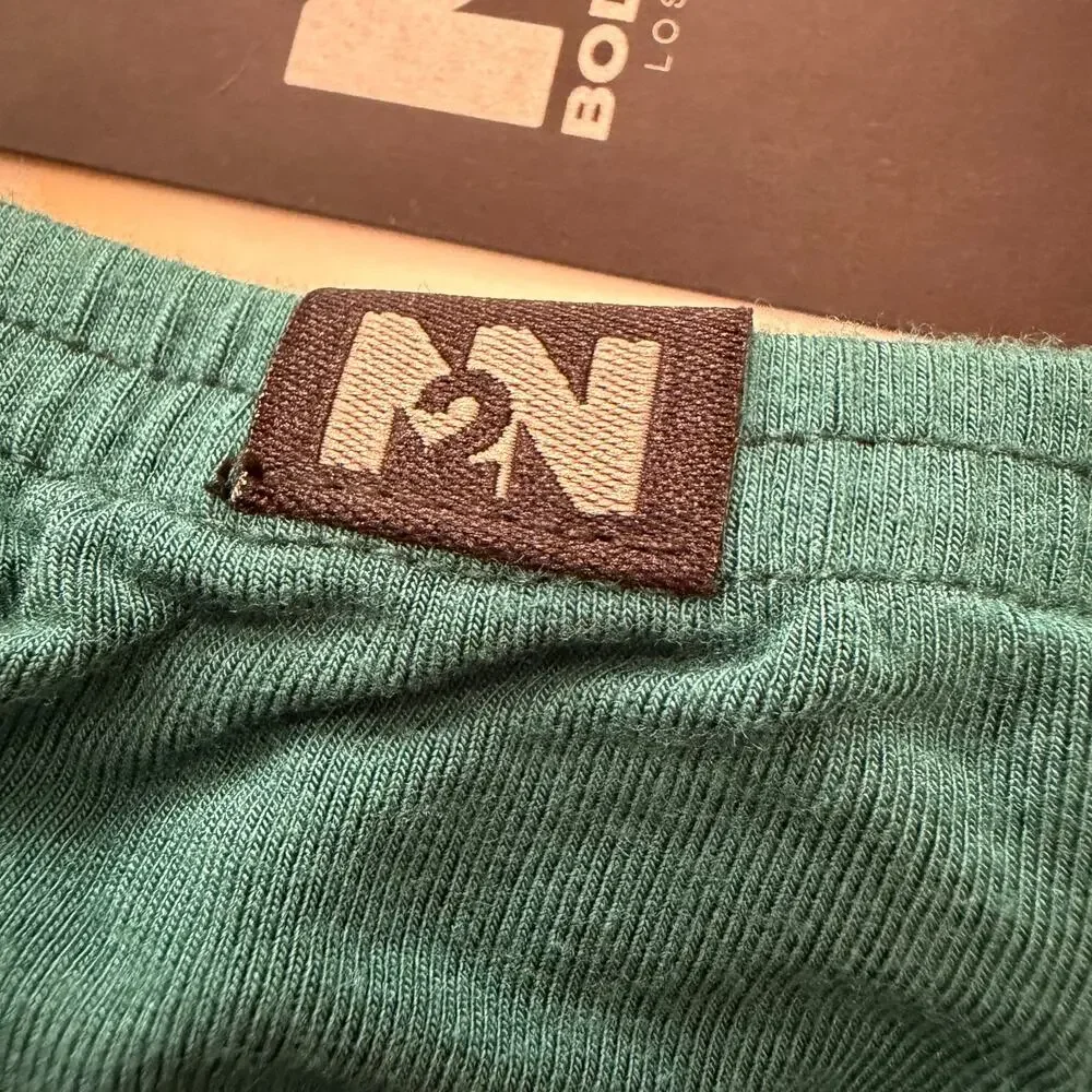 Set Of 2 N2N Bodywear Mens Essential Thong Color Persian Green Size Large
